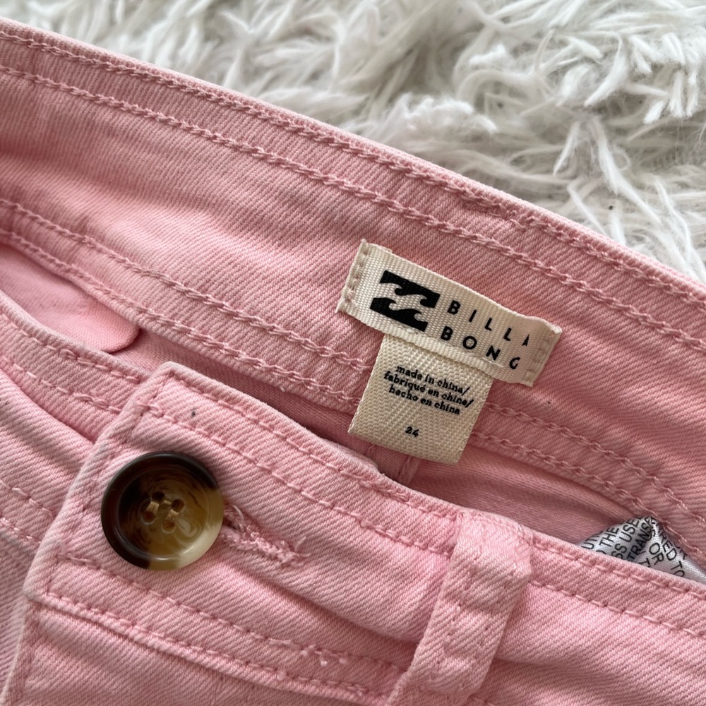 BILLABONG High Rise Pink Jeans